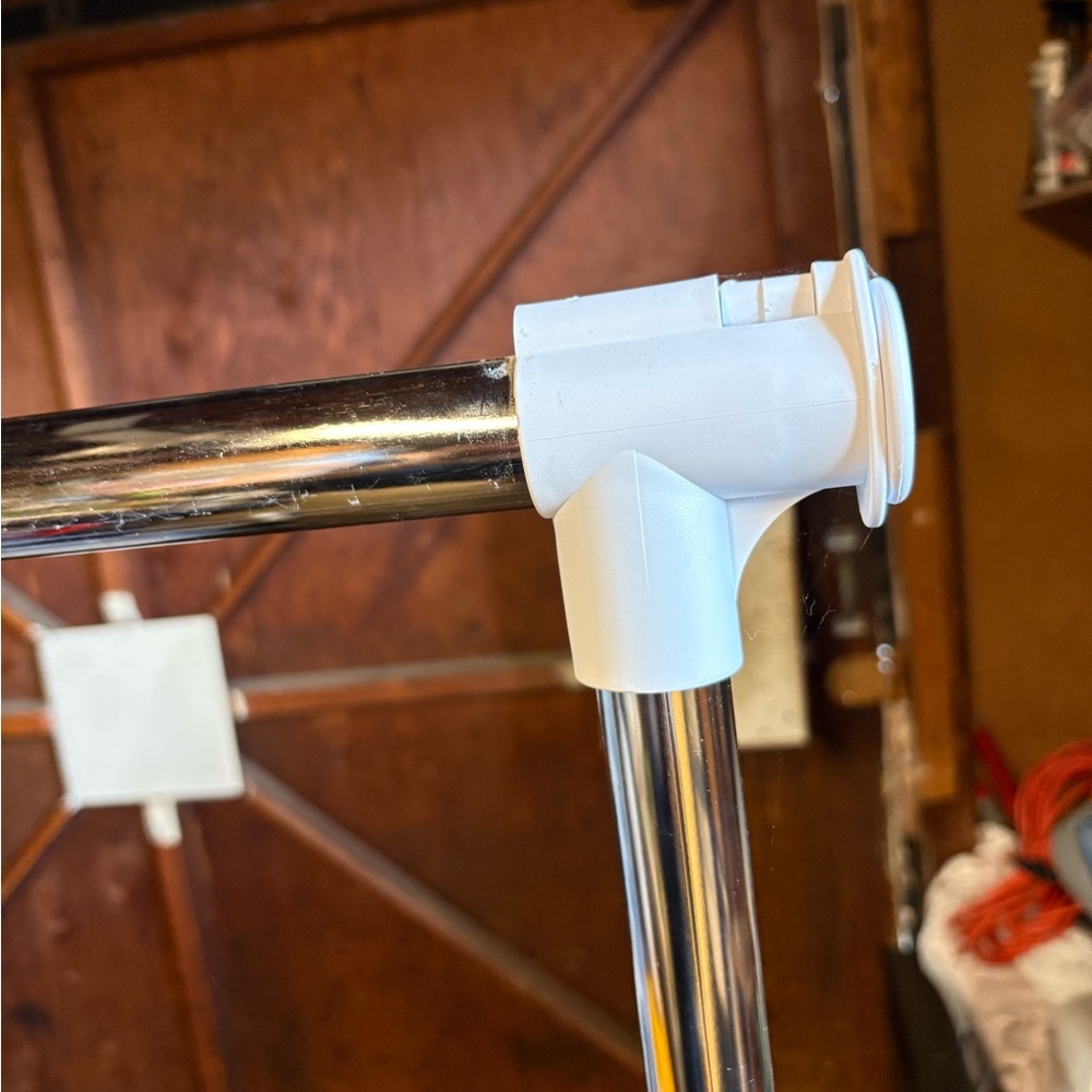 Amazon White Adjustable Garment Rack - Picture 3 of 3